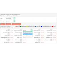 Choose the Access Rights for Various Field of Selected Module