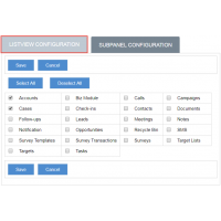 Manage ListView Modules Configuration for  Export