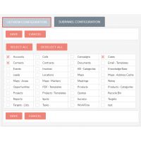 Manage ListView Modules Configuration for  Export