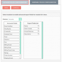 Manage ListView Fields Configuration for Export