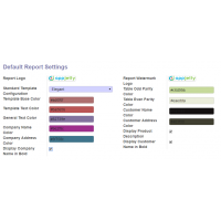 Manage Default Report Settings