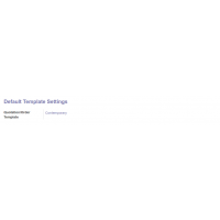 Manage Default Multi Report Templates