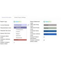 Select Default Invoice Template