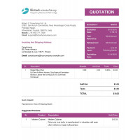 Advanced Quotation Order Report Template