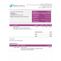 Contemporary Quotation Order Report Template