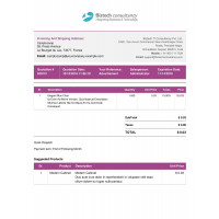 Elegant Quotation Order Report Template