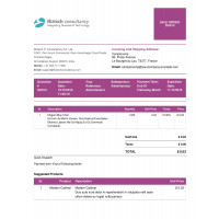 Professional Quotation Order Report Template