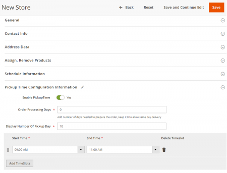 store pickup magento 2 extension create store