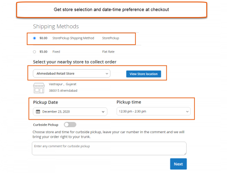 magento 2 store locator extension Checkout