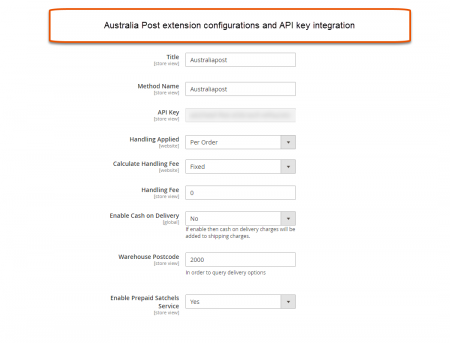 magento 2 australia post Shipping Configuration