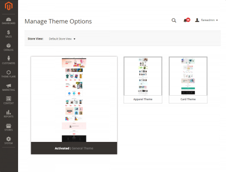 Manage Theme Templates