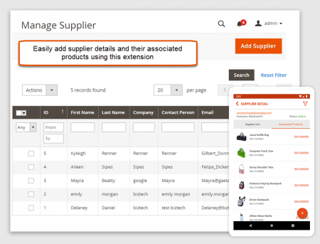 magento 2 multi inventory View Supplier Details