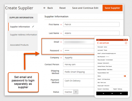 magento 2 warehouse management Add Supplier