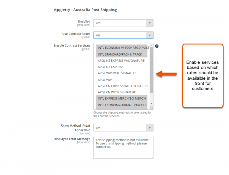 magento 2 australia post Live Contract Shipping rates