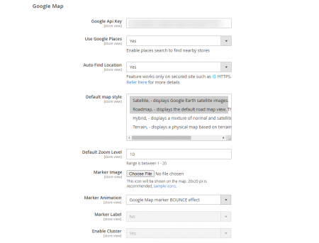magento 2 pickup in store Configurations