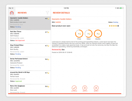 magento 2 admin mobile app Review Management