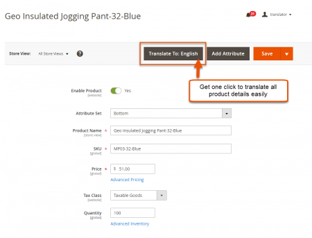 magento 2 translation module Translate Product Details