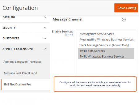 Manage Services