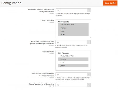 magento 2 language switcher Store View Configurations 
