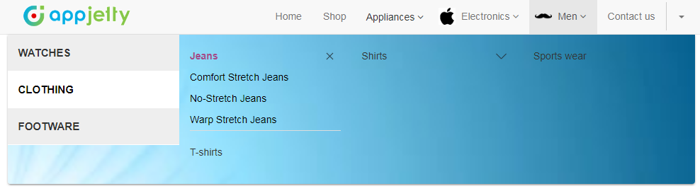 odoo website navigation