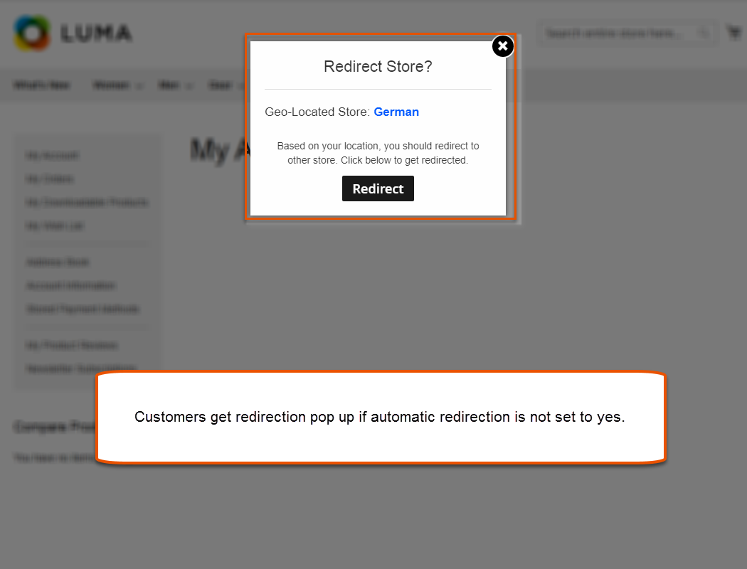 magento geolocation store switcher Display Store Switcher Popup