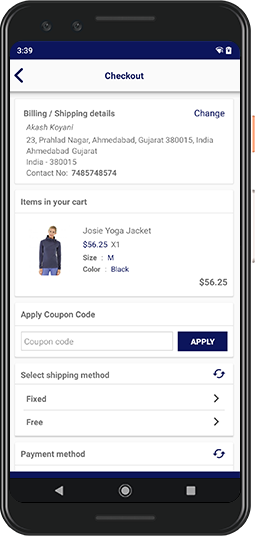 Magento 2 native app One Page Checkout