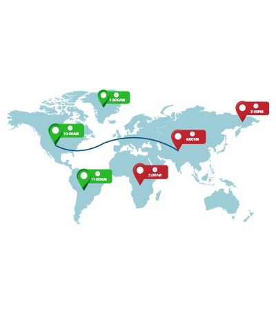 Map View of Check-Ins and Routes