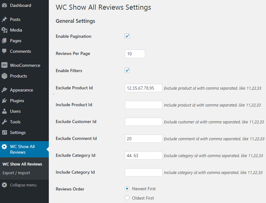 woocommerce reviews plugin