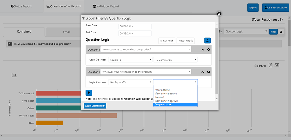 Filter by Question Logic