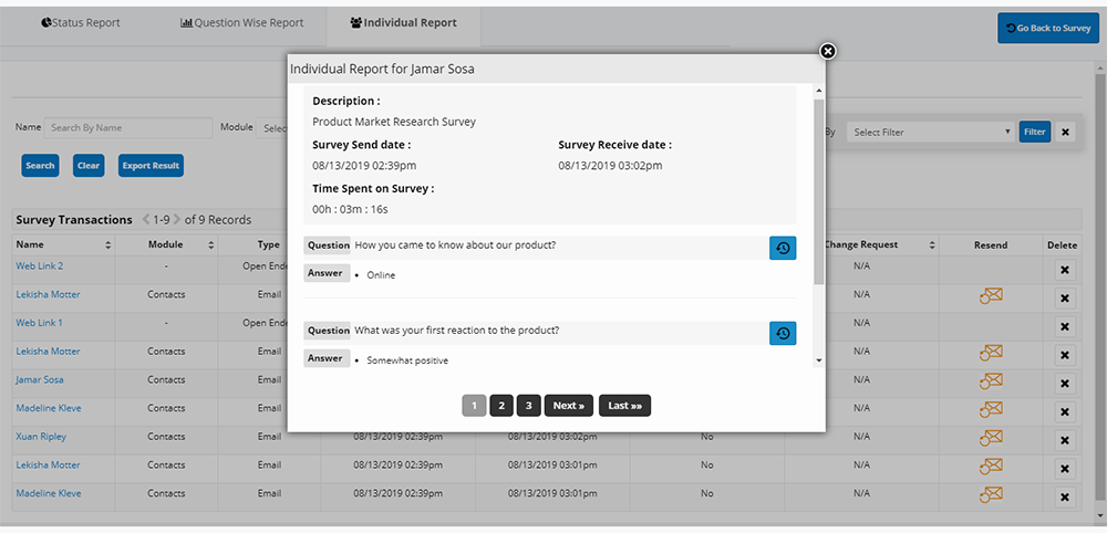 Detailed Individual Reports