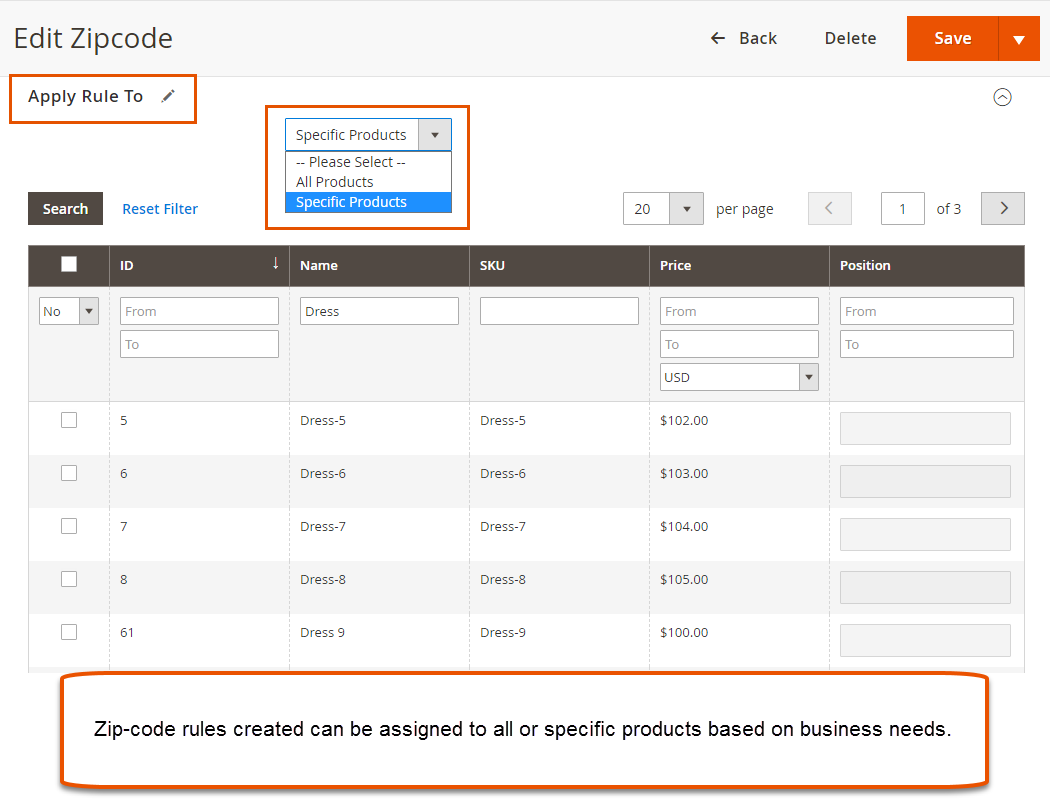 magento zip code validation Manage Product-Wise Zip Code Rules